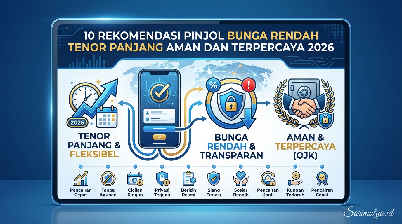 10 Rekomendasi Pinjol Bunga Rendah Tenor Panjang Aman dan Terpercaya 2026