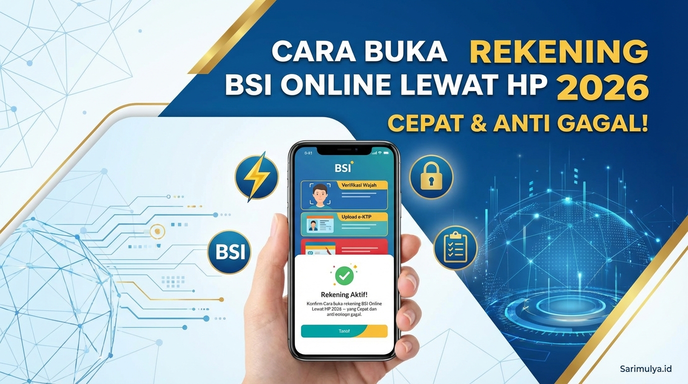 Cara Buka Rekening BSI Online Lewat HP 2026 yang Cepat dan Anti Gagal