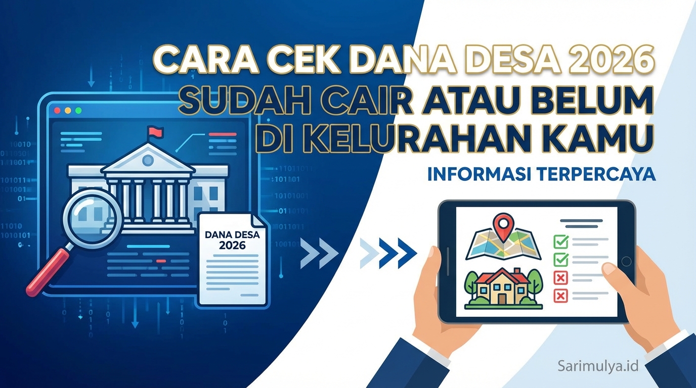 Cara Cek Dana Desa 2026 Sudah Cair atau Belum di Kelurahan Kamu
