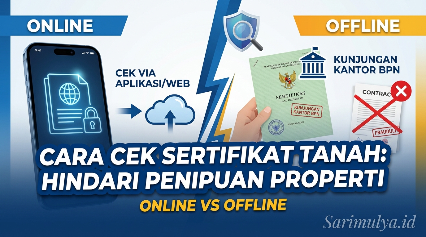 Cara Cek Sertifikat Tanah Online dan Offline 2026 untuk Hindari Penipuan Properti