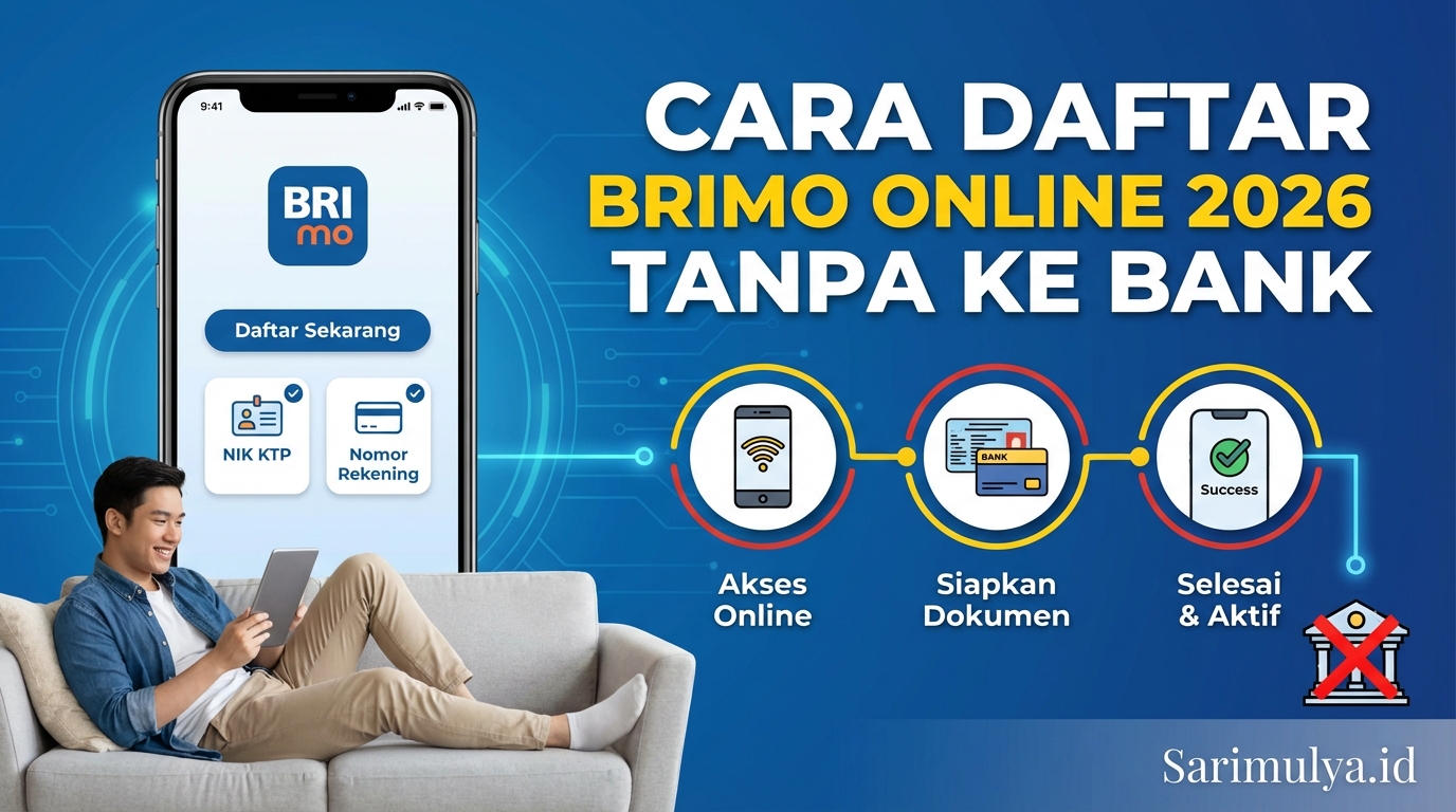 Cara Daftar BRImo Online 2026 Tanpa ke Bank, Cukup NIK KTP dan Nomor Rekening