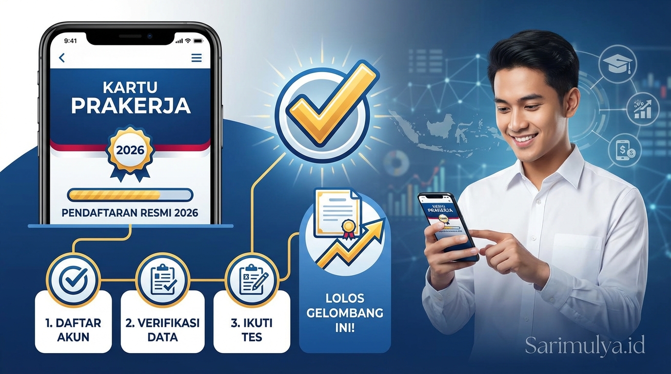 Cara Daftar Kartu Prakerja 2026 Resmi Lewat HP agar Lolos di Gelombang Ini!
