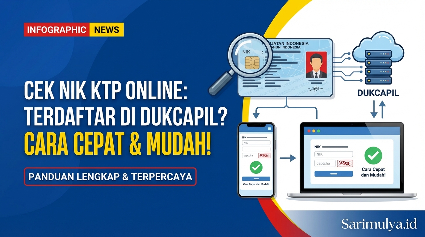 Cek NIK KTP Online Terdaftar di Dukcapil atau Belum? Ini Cara Cepat dan Mudahnya!