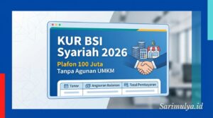 Cek Tabel Angsuran KUR BSI Syariah 2026 Plafon 100 Juta Tanpa Agunan UMKM