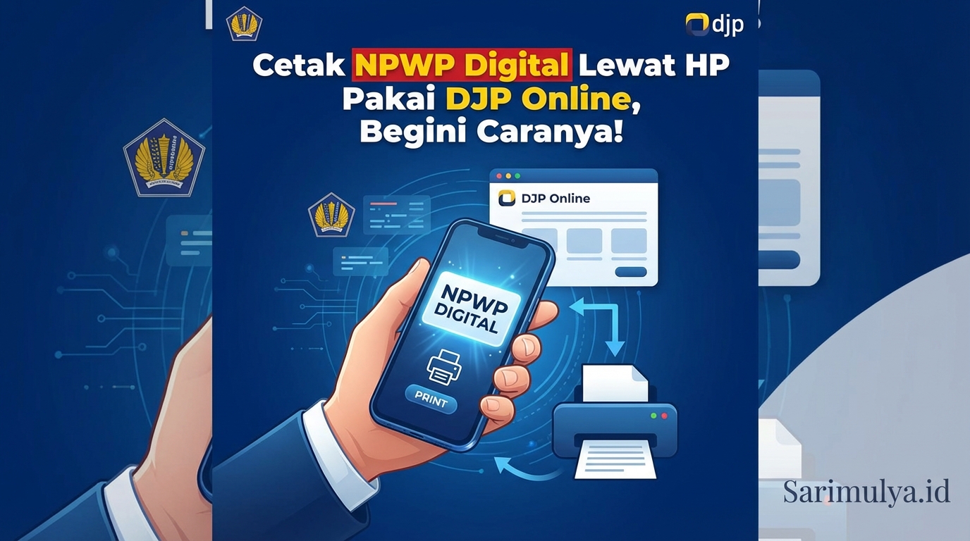 Cetak NPWP Digital Lewat HP Pakai DJP Online, Begini Caranya!