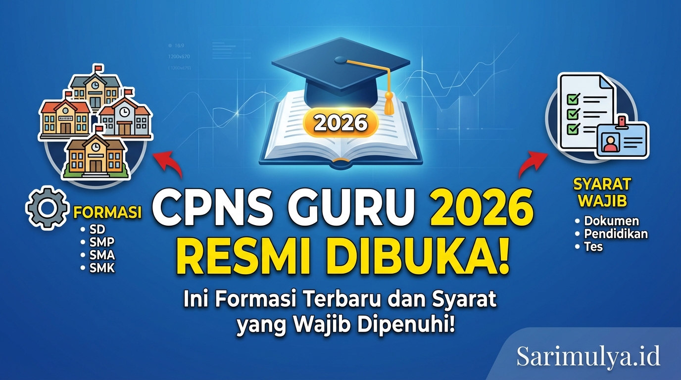 CPNS Guru 2026 Resmi Dibuka, Ini Formasi Terbaru dan Syarat yang Wajib Dipenuhi!