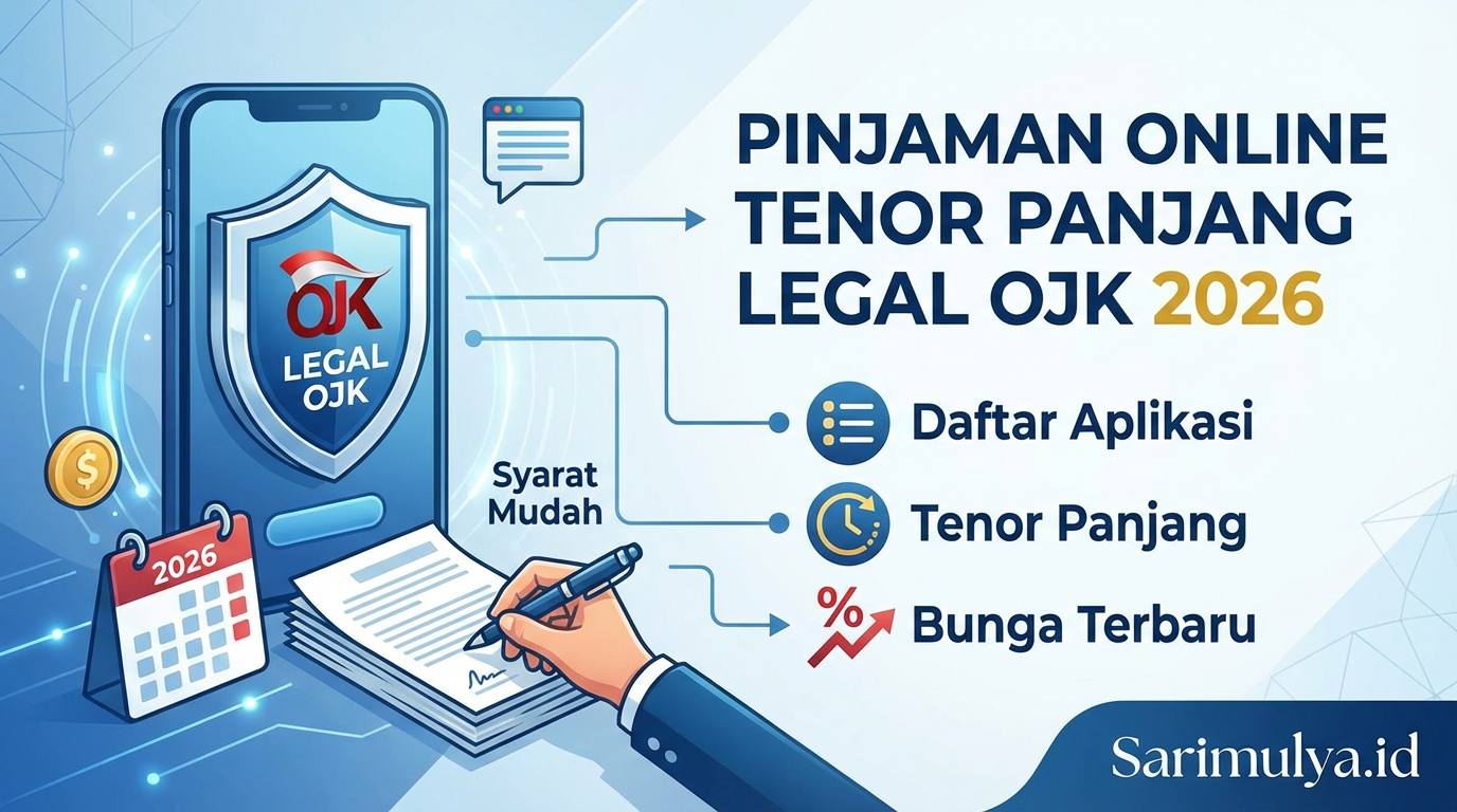 Daftar Aplikasi Pinjaman Online Tenor Panjang Legal OJK 2026, Syarat Mudah dan Bunga Terbaru