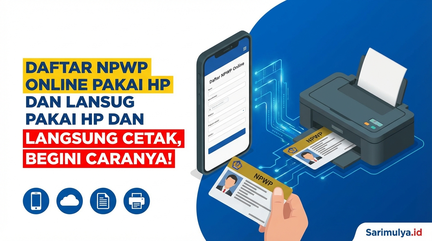 Daftar NPWP Online Pakai HP dan Langsung Cetak, Begini Caranya!