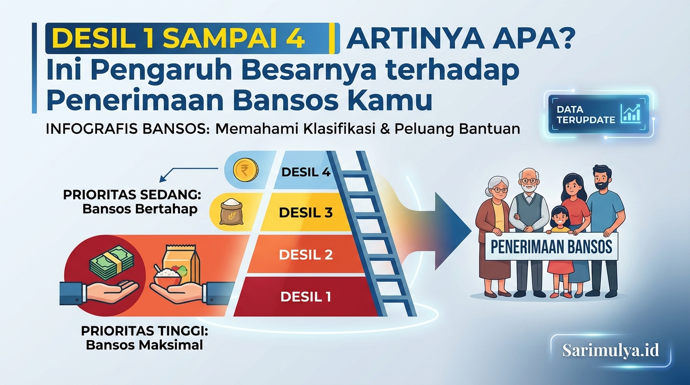 Desil 1 sampai 4 Artinya Apa? Ini Pengaruh Besarnya terhadap Penerimaan Bansos Kamu