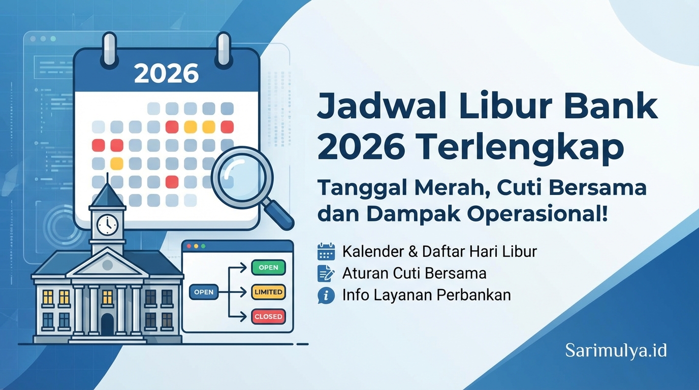 Jadwal Libur Bank 2026 Terlengkap, Tanggal Merah, Cuti Bersama dan Dampak Operasional!