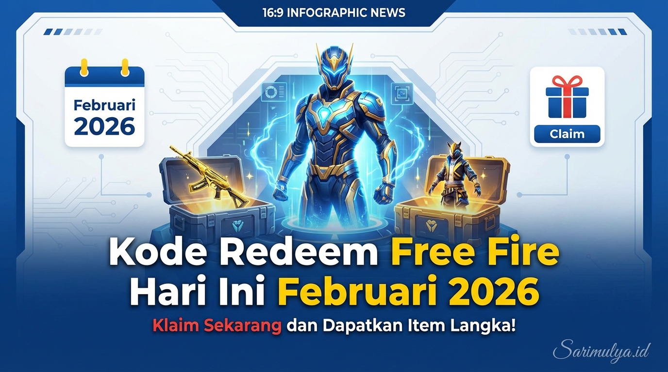 Kode Redeem Free Fire Hari Ini Februari 2026, Klaim Sekarang dan Dapatkan Item Langka!