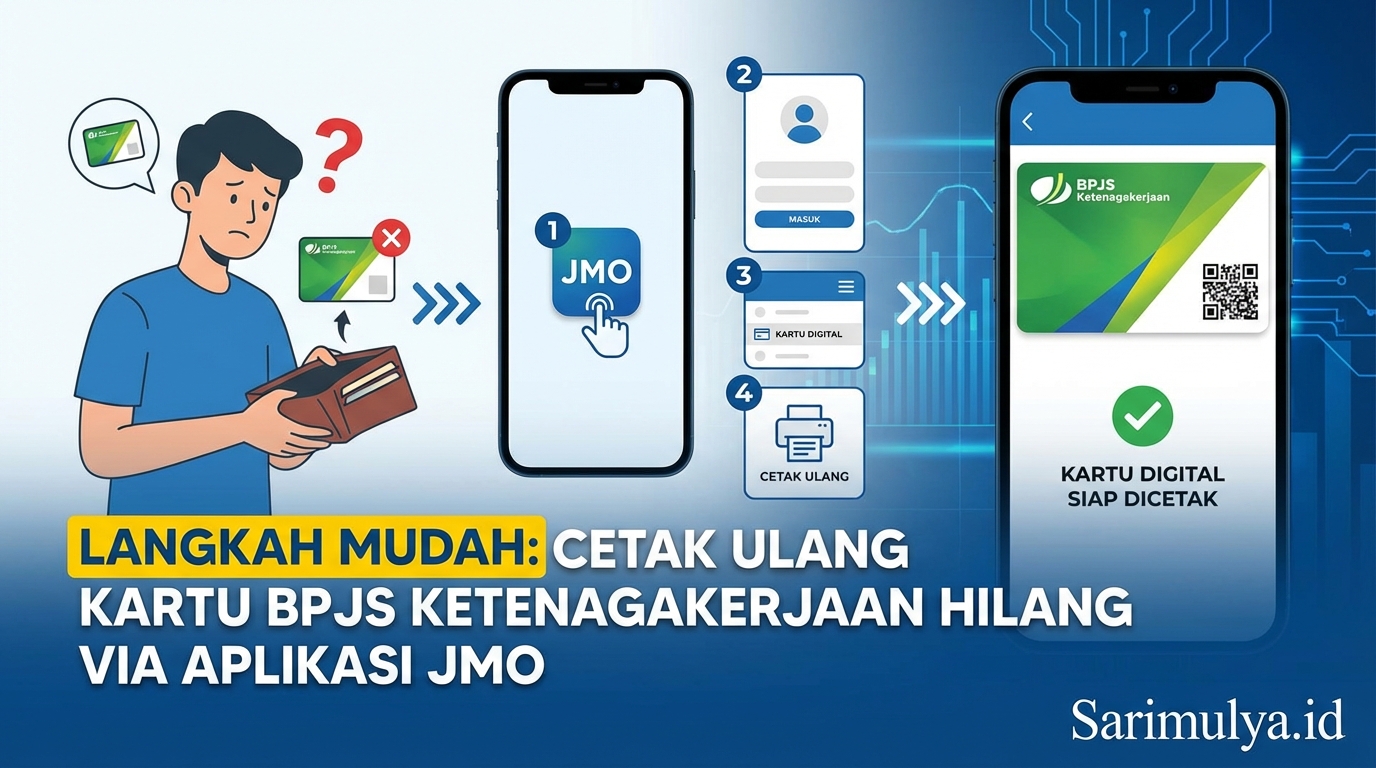 Langkah Mudah Cara Cetak Ulang Kartu BPJS Ketenagakerjaan Hilang via Aplikasi JMO