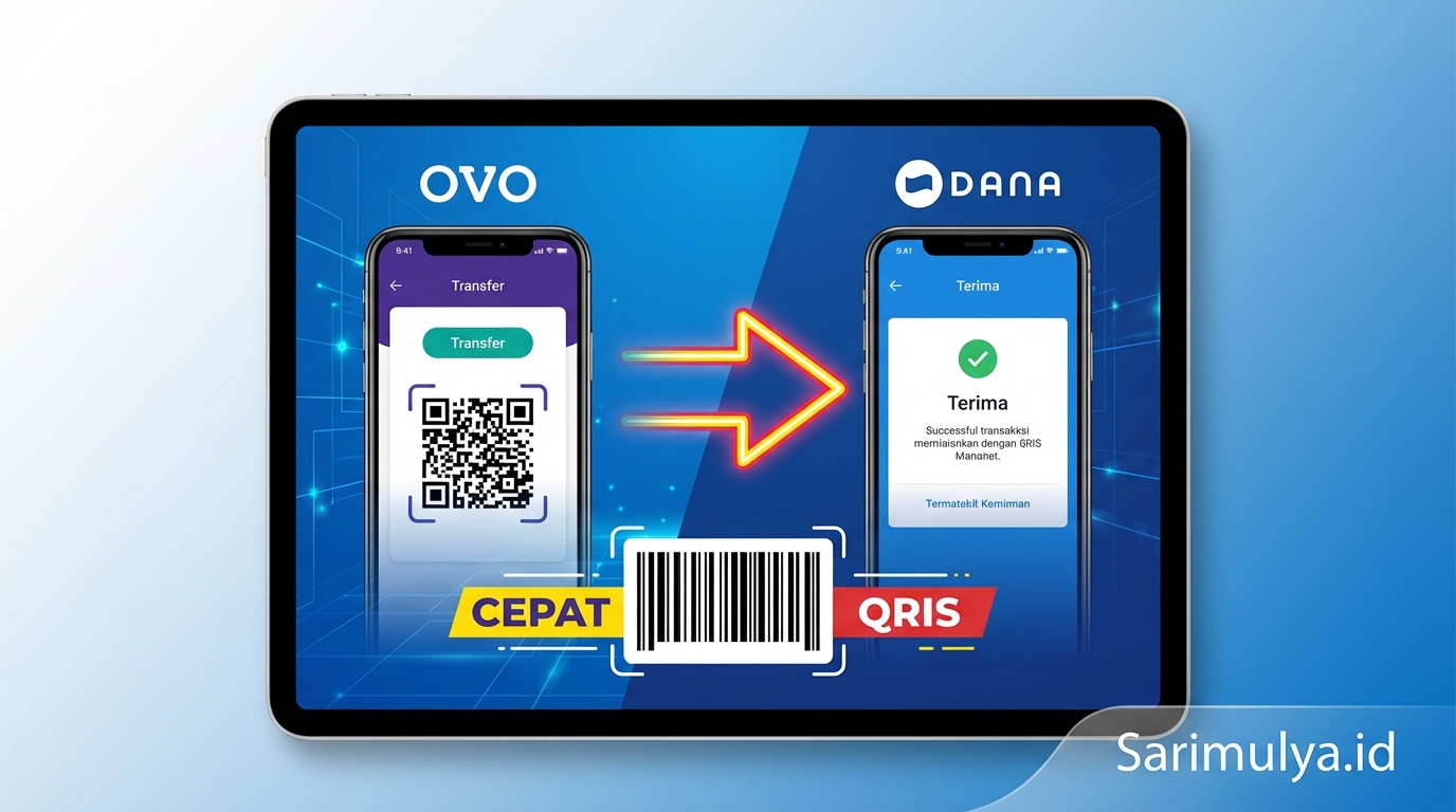 Panduan Cara Cepat Transfer Saldo OVO ke DANA Menggunakan Barcode QRIS