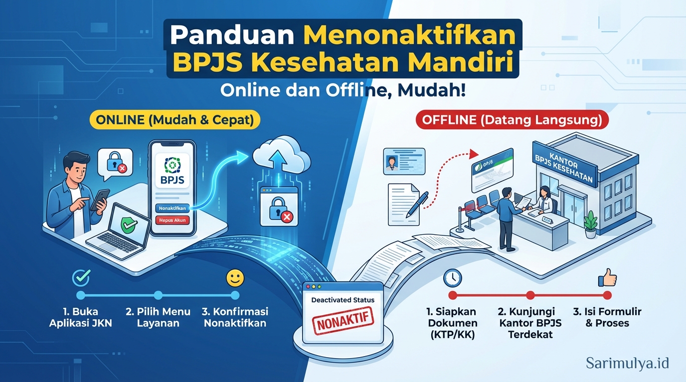 Panduan Menonaktifkan BPJS Kesehatan Mandiri Online dan Offline, Mudah!