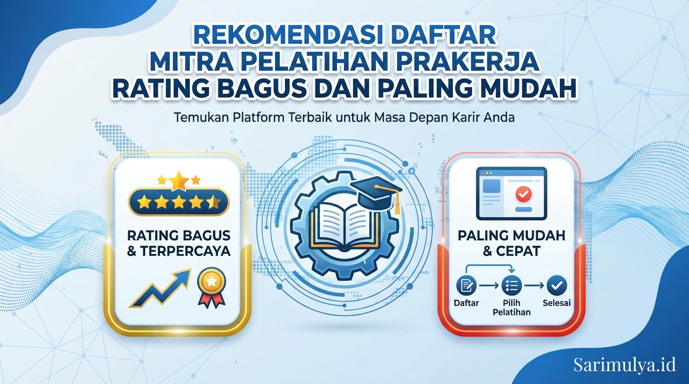 Rekomendasi Daftar Mitra Pelatihan Prakerja Rating Bagus dan Paling Mudah