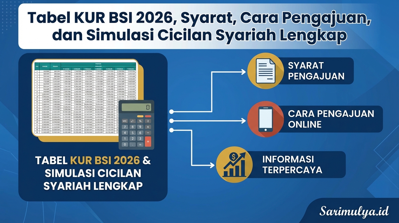Tabel KUR BSI 2026, Syarat, Cara Pengajuan, dan Simulasi Cicilan Syariah Lengkap