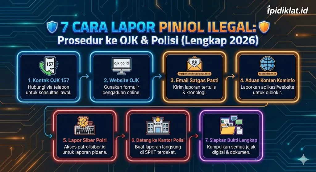 Cara Lapor Pinjol Ilegal 2026: Panduan Lengkap OJK & Polisi
