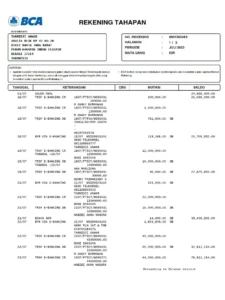 Cetak rekening koran BCA kini lewat e-stament digital 2026