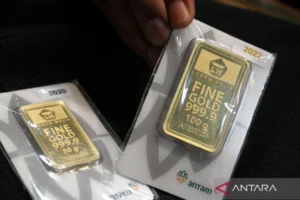 Harga emas Antam hari ini 7 April 2026 melonjak ke Rp2,85 Juta