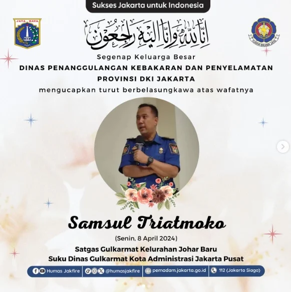 Petugas Damkar Dibegal di Jakarta Pusat Saat Melintas Malam Hari