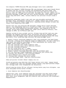 Saldo Taspen Pensiunan PNS Online: Panduan Lengkap 2026