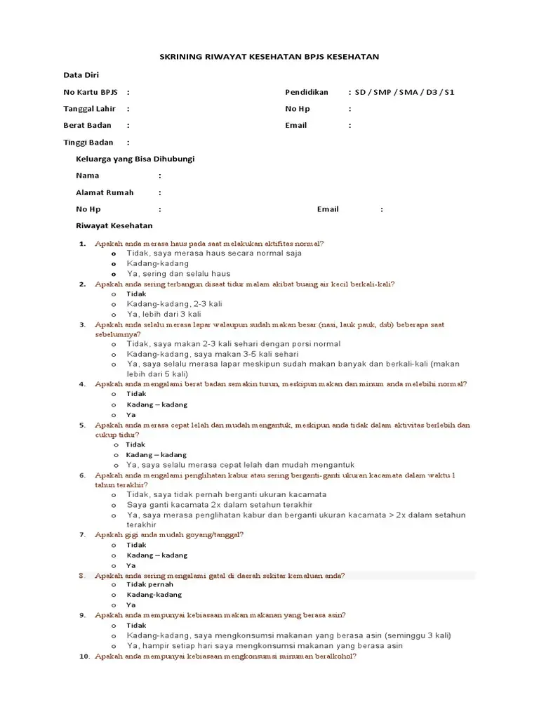 Skrining BPJS Kesehatan Syarat Wajib Layanan Medis 2026